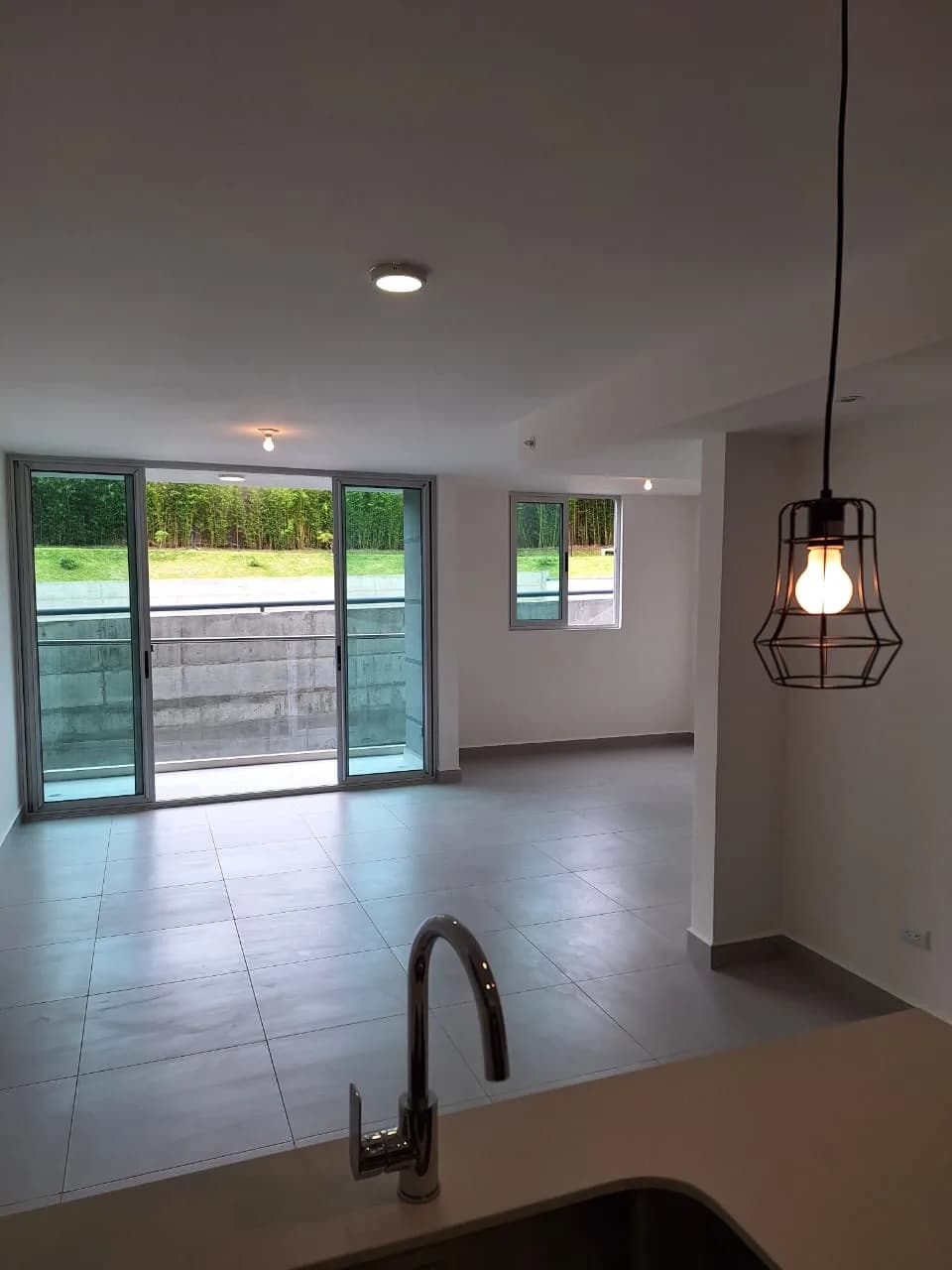 Living room seen from the kitchen
